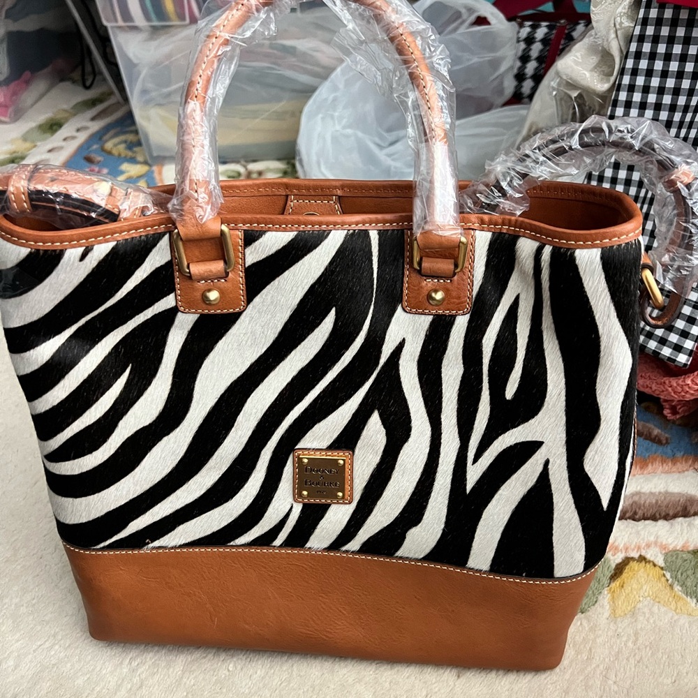 Dooney and Bourke Zebra Shopper